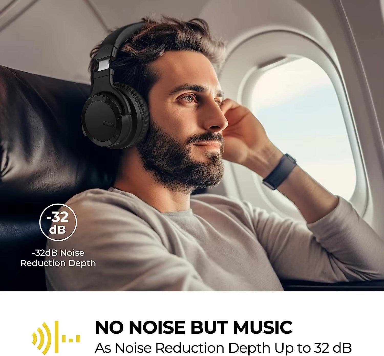 Hot-Selling ANC True Stereo Wireless Earphones BT 5.2 Active Noise Cancelling Over-Ear Headphones Gaming Headset