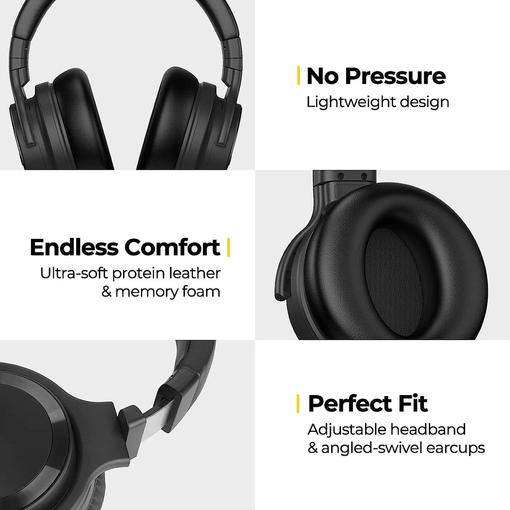 Hot-Selling ANC True Stereo Wireless Earphones BT 5.2 Active Noise Cancelling Over-Ear Headphones Gaming Headset