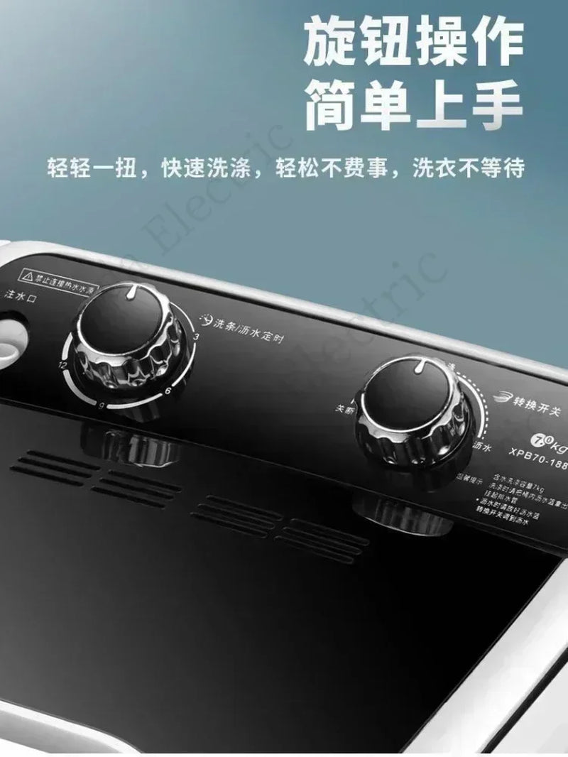 Large Capacity Washing Machine Household Dormitory Single Cylinder Semi-Automatic Small Mini Washing Machine