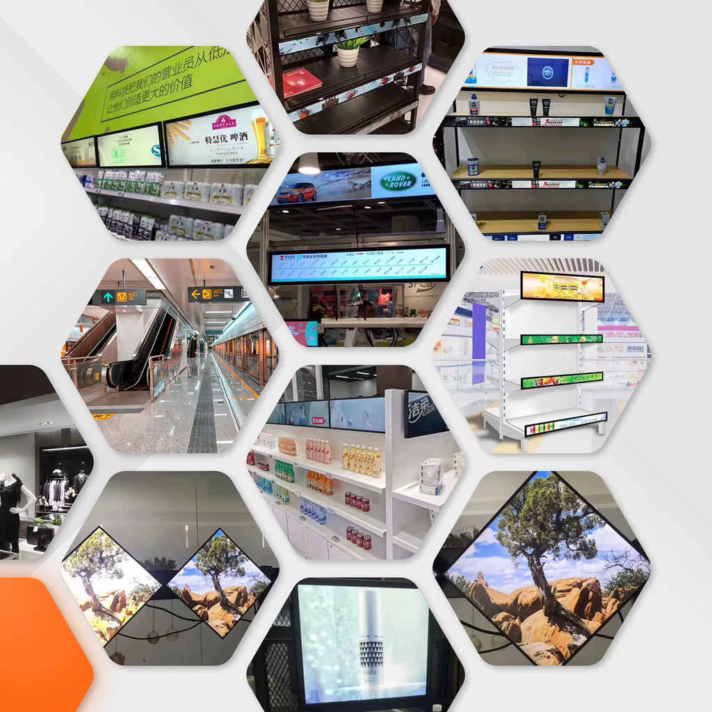 Stretched LCD 24 Inch 1920 *360 HD Ultra Wide Stretched Bar LCD Screen Display Advertising Monitor