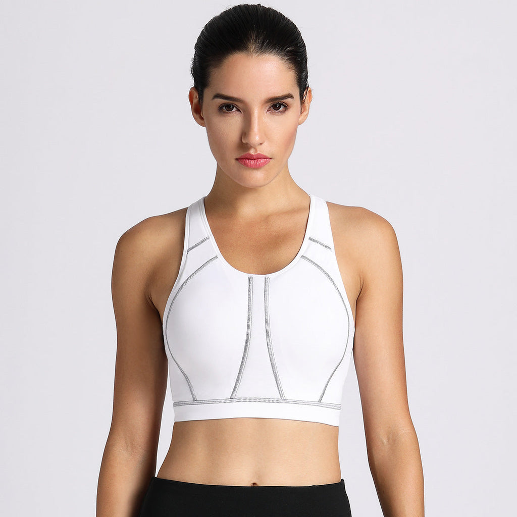 Racerback Wireless Full Coverage Sports Bra-4